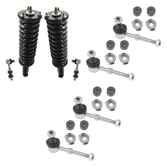 TRQ® - Front Complete Strut Assemblies and Stabilizer Bar Link Kit