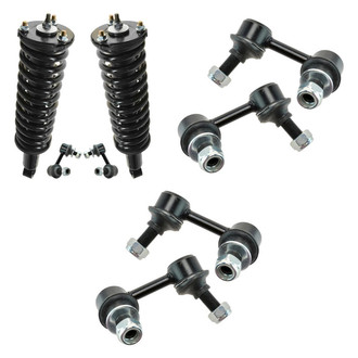 TRQ® - Front Complete Strut Assemblies and Stabilizer Bar Link Kit