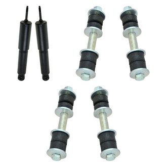 TRQ® - Front Shock Absorbers and Stabilizer Bar Link Kit