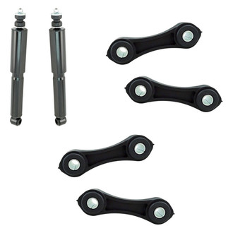 TRQ® - Front Shock Absorbers and Stabilizer Bar Link Kit