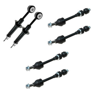 TRQ® - Front Shock Absorbers and Stabilizer Bar Link Kit