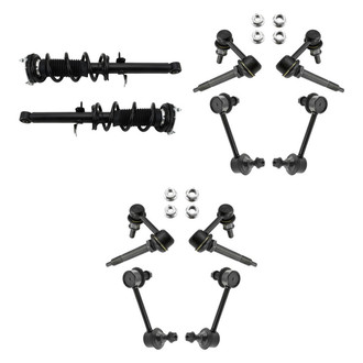 TRQ® - Front Complete Strut Assemblies and Stabilizer Bar Link Kit