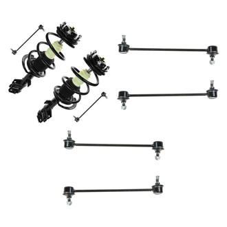 TRQ® - Front Complete Strut Assemblies and Stabilizer Bar Link Kit
