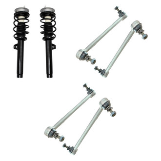 TRQ® - Front Complete Strut Assemblies and Stabilizer Bar Link Kit