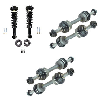 TRQ® - Front Complete Strut Assemblies and Stabilizer Bar Link Kit