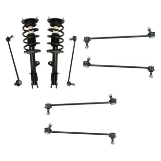 TRQ® - Front Complete Strut Assemblies and Stabilizer Bar Link Kit