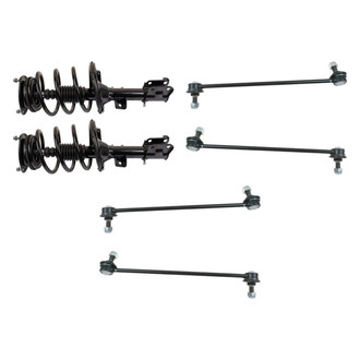 TRQ® - Front Complete Strut Assemblies and Stabilizer Bar Link Kit