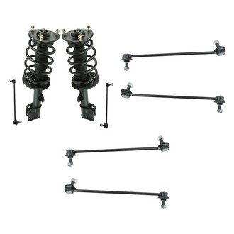 TRQ® - Front Complete Strut Assemblies and Stabilizer Bar Link Kit