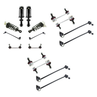 TRQ® - Front and Rear Complete Strut Assemblies and Stabilizer Bar Link Kit