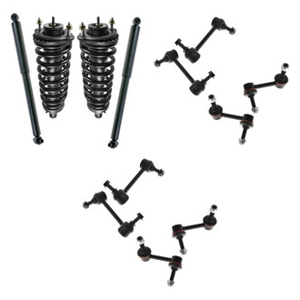 TRQ® - Front and Rear Complete Strut Assemblies and Stabilizer Bar Link Kit