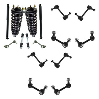 TRQ® - Front and Rear Complete Strut Assemblies and Stabilizer Bar Link Kit