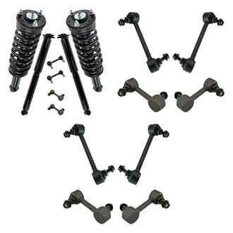 TRQ® - Front and Rear Complete Strut Assemblies and Stabilizer Bar Link Kit