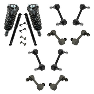 TRQ® - Front and Rear Complete Strut Assemblies and Stabilizer Bar Link Kit