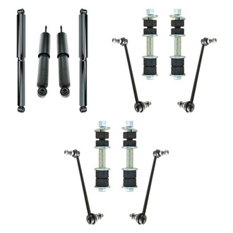 TRQ® - Front and Rear Shock Absorbers and Stabilizer Bar Link Kit
