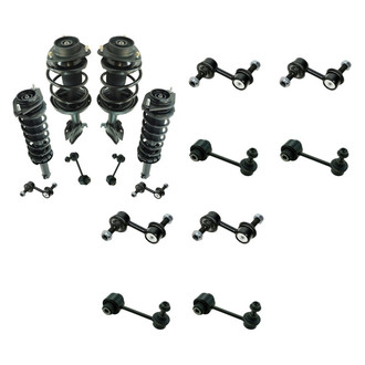 TRQ® - Front and Rear Complete Strut Assemblies and Stabilizer Bar Link Kit