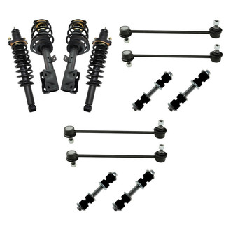 TRQ® - Front and Rear Complete Strut Assemblies and Stabilizer Bar Link Kit