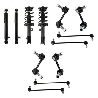 TRQ® - Front and Rear Complete Strut Assemblies and Stabilizer Bar Link Kit