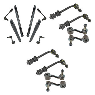 TRQ® - Front and Rear Shock Absorbers and Stabilizer Bar Link Kit