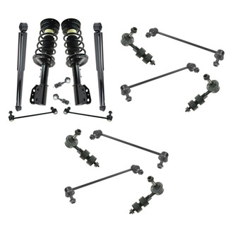 TRQ® - Front and Rear Complete Strut Assemblies and Stabilizer Bar Link Kit