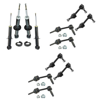 TRQ® - Shock Absorbers and Stabilizer Bar Link Kit