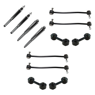 TRQ® - Front and Rear Shock Absorbers and Stabilizer Bar Link Kit