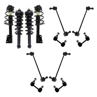 TRQ® - Front and Rear Complete Strut Assemblies and Stabilizer Bar Link Kit