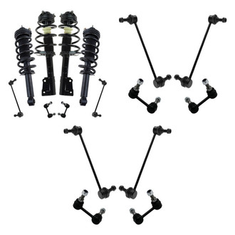 TRQ® - Front and Rear Complete Strut Assemblies and Stabilizer Bar Link Kit
