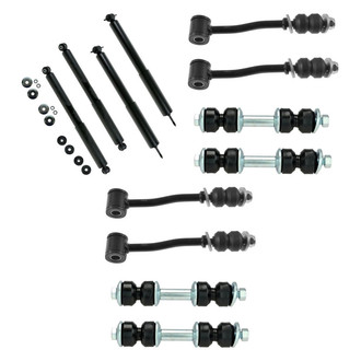 TRQ® - Shock Absorbers and Stabilizer Bar Link Kit