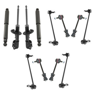 TRQ® - Shock Absorbers and Stabilizer Bar Link Kit