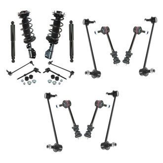 TRQ® - Front and Rear Complete Strut Assemblies and Stabilizer Bar Link Kit