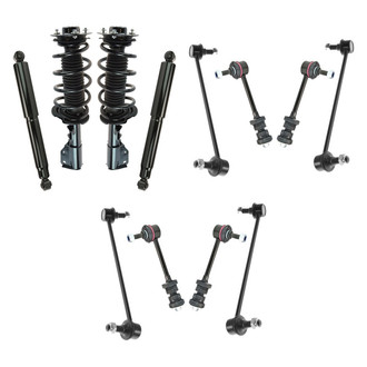 TRQ® - Front and Rear Complete Strut Assemblies and Stabilizer Bar Link Kit