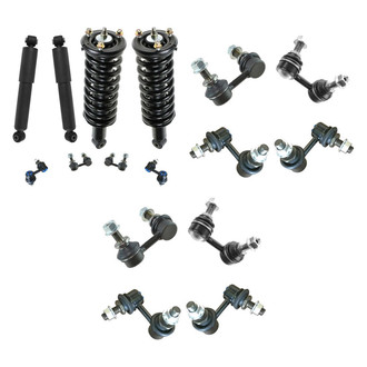 TRQ® - Front and Rear Complete Strut Assemblies and Stabilizer Bar Link Kit