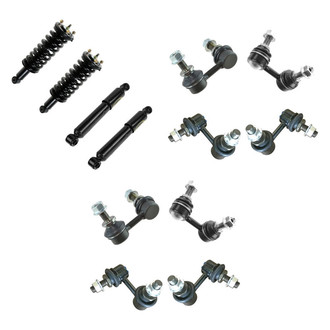 TRQ® - Front and Rear Complete Strut Assemblies and Stabilizer Bar Link Kit