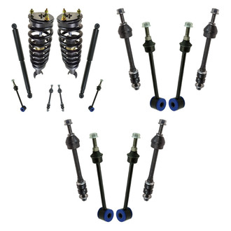 TRQ® - Front and Rear Complete Strut Assemblies and Stabilizer Bar Link Kit