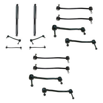 TRQ® - Front and Rear Shock Absorbers and Stabilizer Bar Link Kit