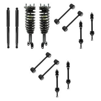 TRQ® - Front and Rear Complete Strut Assemblies and Stabilizer Bar Link Kit