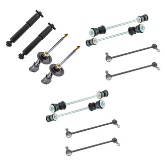 TRQ® - Front and Rear Complete Strut Assemblies and Stabilizer Bar Link Kit