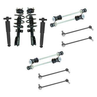 TRQ® - Shock Absorbers and Stabilizer Bar Link Kit