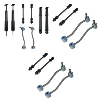 TRQ® - Front and Rear Shock Absorbers and Stabilizer Bar Link Kit