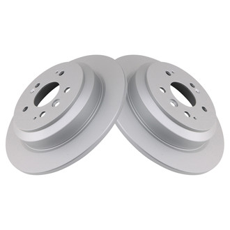 TRQ® - Solid Rear Disc Brake Rotors