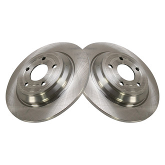 TRQ® - Plain Solid Rear Disc Brake Rotors