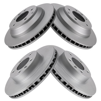 TRQ® - Front and Rear Disc Brake Rotors