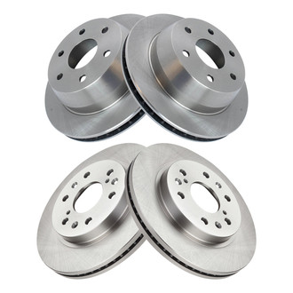 TRQ® - Front and Rear Disc Brake Rotors