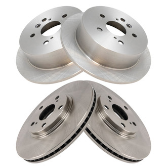 TRQ® - Front and Rear Disc Brake Rotors