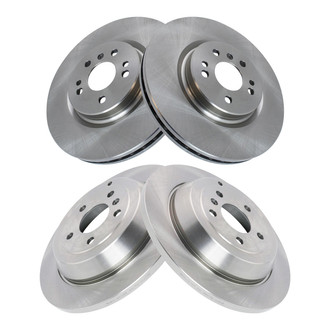 TRQ® - Front and Rear Disc Brake Rotors