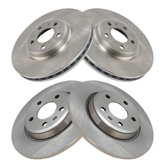 TRQ® - Front and Rear Disc Brake Rotors