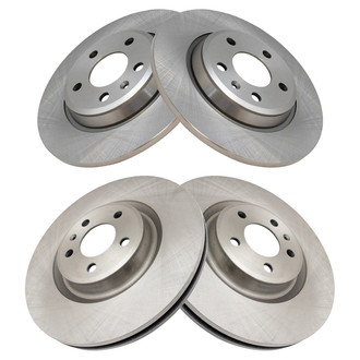 TRQ® - Front and Rear Disc Brake Rotors