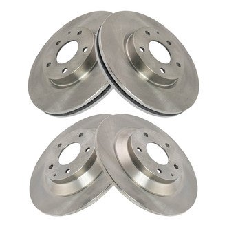 TRQ® - Front and Rear Disc Brake Rotors