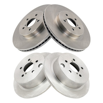 TRQ® - Front and Rear Disc Brake Rotors