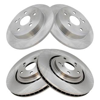 TRQ® - Front and Rear Disc Brake Rotors